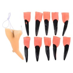 11Pcs Halloween Decorative Zombie Fingernail Finger Trick Prop Witch Nose