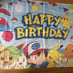Pokémon Happy Birthday Theme Backdrop Banner 70×42 Big Banner