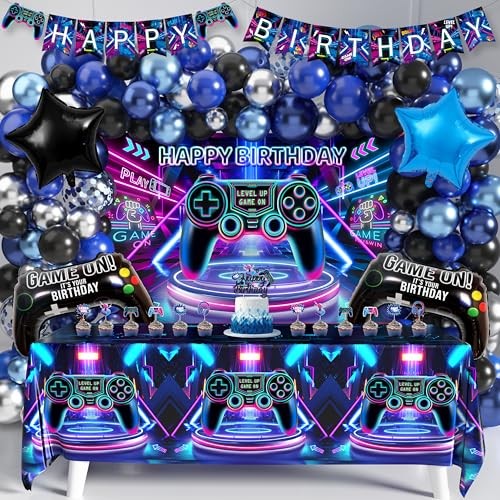 Gamer Birthday Party Decorations for Boys – 103 PCS Video Game Birthday 01