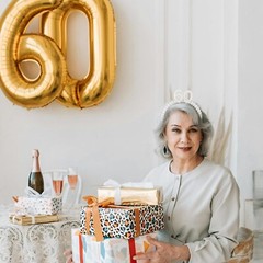 60Th Birthday Decorations for Women, 60Th Birthday Crown 60Th Birthday Party Fav