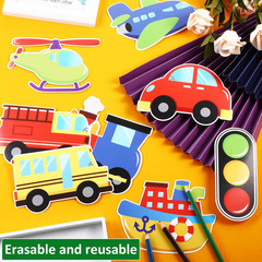 40 Pack Transportation Cutouts Car Bus Train Plane Classroom Decor Kids Party XL