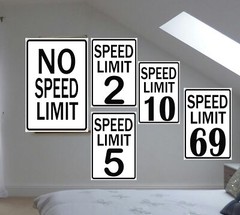 Speed Limit 2 Sign Two Fast Birthday Decor 2 Fast Birthday Decorations Funny …