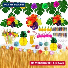 Tropical Luau Party Decorations Set Hawaiian Beach Theme Party Favors Luau Party