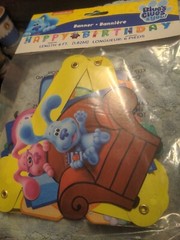 Blue’s Clues Happy Birthday Banner 6 Foot Party Supplies New