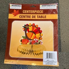 Thanksgiving Decorations Centerpieces Lot Of 4 Turkey Scarecrow Cornucopia