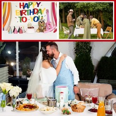 54 Inch x 200 Feet White Plastic Tablecloth Roll Cut to Size Disposable Table…