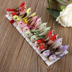 Simulation Feather Bird for multi Functional 10 X 6cm 24 Pcs Artificial Birds