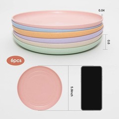 6 PACK 6 Inches Lightweight 6inch, Green, Pink, Blue, Beige, Yellow, Purple