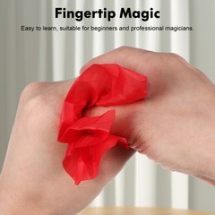 6 Sets Reusable Magician Trick Props Finger Cots Silk Scarves Assorted Colors