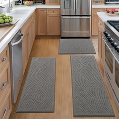 SHACOS Kitchen Rugs Sets of 3 Non Slip Washable Polypropylene Low Pile Absorb…