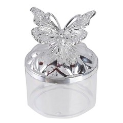Shimmering Crystal Candy Box Butterfly Wedding Decoration Plastic Storage Bowl
