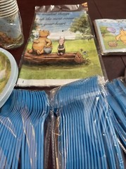 NEW Winnie The Pooh Bear Birthday Party Decorations Lot Of Tableware For 20