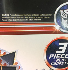 Transformers 3 Table Centerpieces + 20 Confetti Pieces Party Decor New 2011