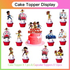 Firebuds Party Supplies Birthday Decorations Set Balloons Cake Toppers Banner