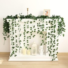 24 Pack 173ft Artificial Ivy Greenery Garland, A-24pcs of Vines, Green