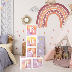 Thickened 5 Pcs White Transparent Balloon Boxes with 78 Letters & Numbers for Cu