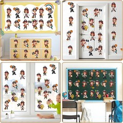 Pirate Treasure Theme Cutouts 60pcs Skull Hat Paper Decorations Bulletin Board