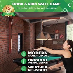 SWOOC Games – Hideaway Hook and Ring Game On A String – Weather Resistant & E…