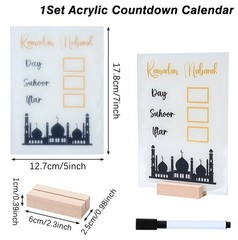 Ramadan Calendar Countdown Decorations for Home Eid Mubarak