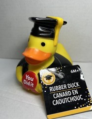 2023 Graduation Rubber Duck with You Did It sign 3.5 inches