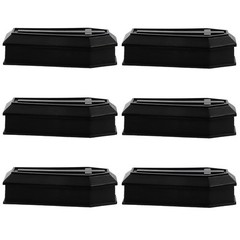 6 Pcs Plastic Miniature Coffin Boxes Halloween Candy Treat Boxes Lid