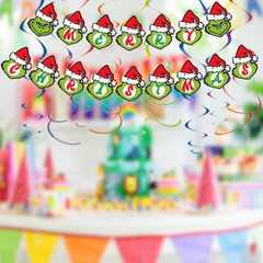 Grinchmas Xmas tableware party supplies decoration balloon centerpiece gift