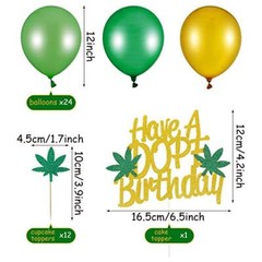 Weed Party Decorations for Adults,420 Decorations,Weed Decorations Set Includes