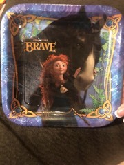 Disney -Pixar Brave 8 Plates 7”x7” Hallmark Party Disney Brave Factory Sealed