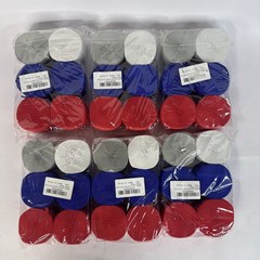 Dark Blue Red White Silver Crepe Paper Streamer 36 Rolls (1.8 Inch x 82 Ft/Roll)