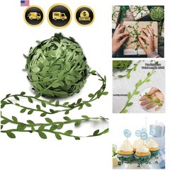 269ft Leaf Ribbon, Artificial Vines Leaf String Trim Ribbon – for Baby Shower…