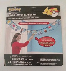 Pokemon Add an Age Happy Birthday Jumbo Letter Banner Kit New Party Decoration