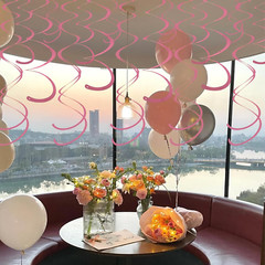 Pink Ceiling Swirl Foil Decorations Hanging Plastic Streamer Themed Swirl Party