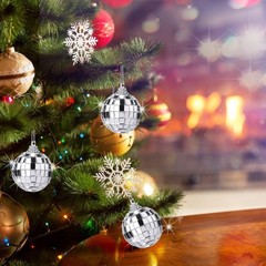 Lightweight 12 pcs Disco Mirror Balls – Perfect for Holiday & Party Decor 1.2″