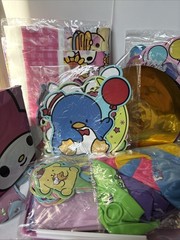 Kawaii Hello Kitty Party Decor Kit Tablecloth, Balloons, Cupcake Pics, Backdrop