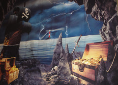 ! NEW PIRATE SHIP PHOTO BACKDROP FOR PARTY PHOTO BOOTH OR PHOTOGRAPHY 9.5’x8′