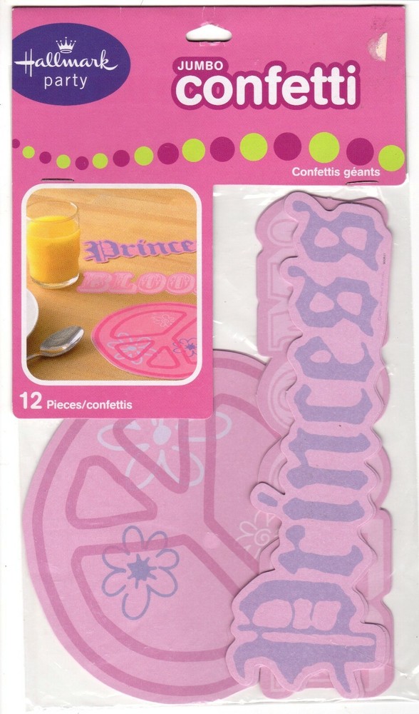 Jumbo Confetti, Princess Peace, 12 Pcs Bloom Flowers Party Decorations Hallmark