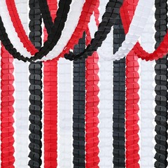 Red Black White Party Decorations-Graduation Hanging Streamers 4 Leaf Clover …