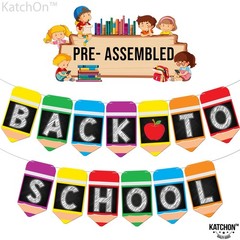 Back To Banner – 10 Feet Pre Assembled, Pencil Banner For Welcome Back To Dec…