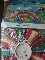 PARTY Decorations 4Paper Lanterns. 1 Flamingo, 1 Stripe, & 2 Dark Teal. 8 X8