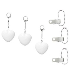 Portable Heart Shaped Touch Lamp Set 3 PCS for Handbag or Keychain Use