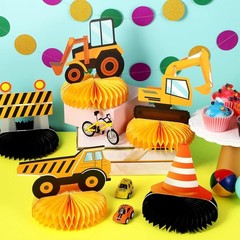 8 Cute Construction Zone Centerpieces for Baby Showers and Birthday Celebrations