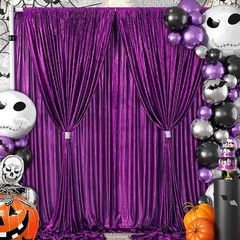 Sequin Backdrop Curtains Sparkly Fabric Photo Booth Wedding Party Decoration New