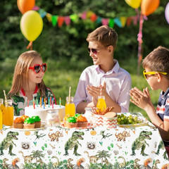 208 Pcs Dinosaur 4Th Birthday Party Supplies, Green Dino Roar I’M Four Birthday