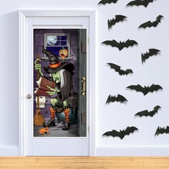 Witch Restroom Door Cover Party Accessory (1 Count) – Halloween Decorations NEW