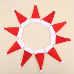 30pcs Mini Christmas Hats for Silverware Holders Cutlery Tableware Holder Bottle