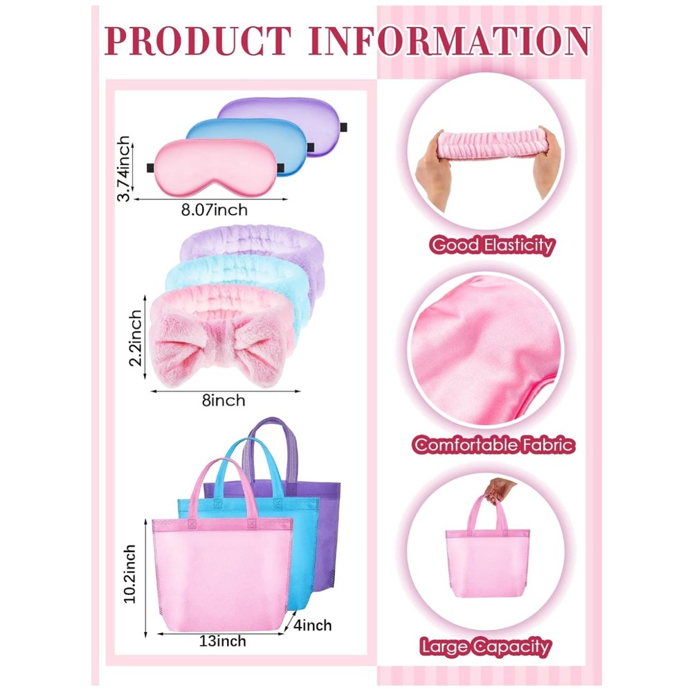 Cute Spa Bathrobe Set for Girls Slumber Party