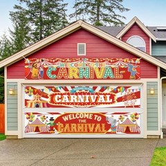3 Pcs Banner 98 x 18 Inch Circus Party Decorations Outdoor Yard Sign Carnival