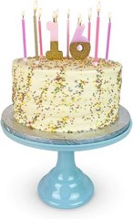 Talking Tables Pink Number 1 Candle with Gold Glitter Premium Quality PINK1