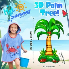 2 Pcs Inflatable Palm Trees 52 Inch Giant Blow up Palm Tree Hawaiian Party De…