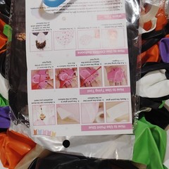 159‑PC Halloween Balloon Kit – Bat Balloon, Tape, Glue, Tie Tool & Instructions